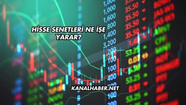 Hisse Senetleri Ne İşe Yarar?