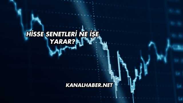 Hisse Senetleri Ne İşe Yarar?