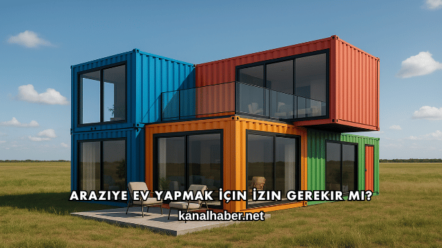 Araziye Ev Yapmak İçin İzin Gerekir mi?