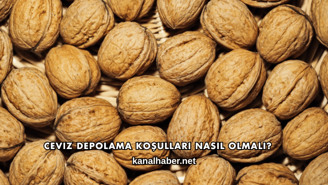 Ceviz Depolama Koşulları Nasıl Olmalı?