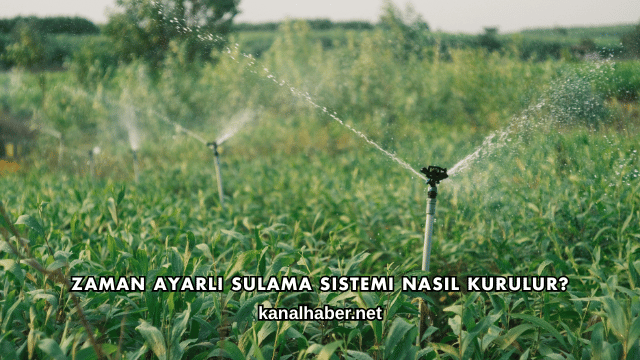 Zaman Ayarlı Sulama Sistemi Nasıl Kurulur?